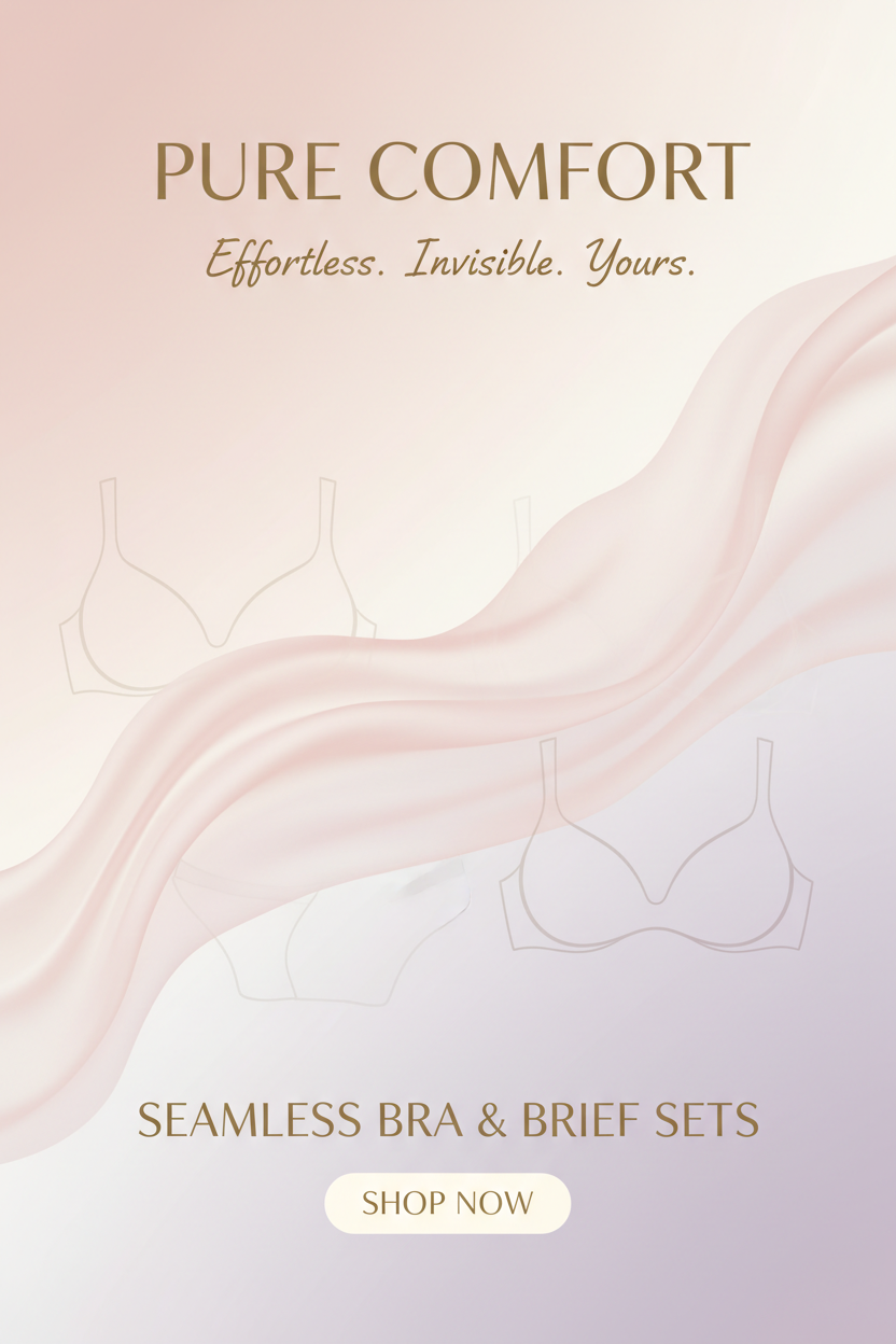 Banner mobile para loja de lingerie confort